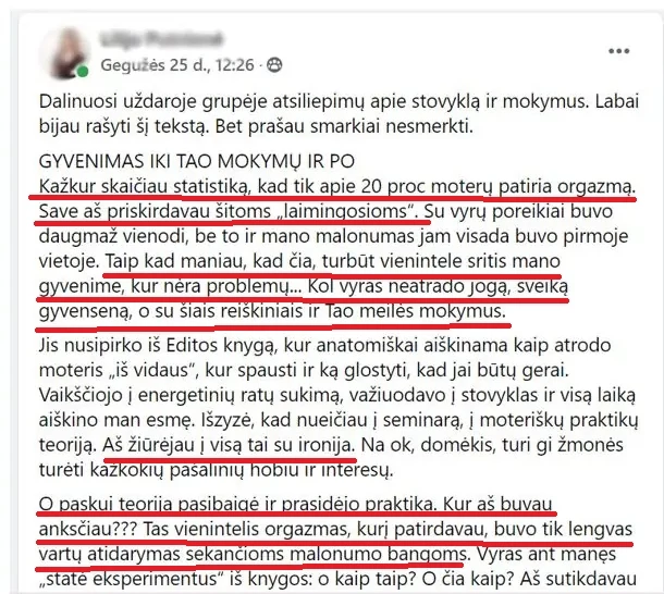 atsiliepimas 6 baltijos jura esenku nefrito kiausinis Pajūrio Tao Meilės stovykla, stovyklos, moterims, moteris, pajūris, tao, dao, mantak chia 2025m. planuojamos net dvi pajūrio stovyklos: liepos 10-13d. ir rugpjūčio 7-10d. - pasirinkite jums patogesnę datą. Stovyklos vyksta nuo ketvirtadienio iki sekmadienio.