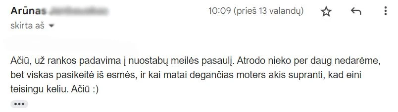 ATSILIEPIMAS Tao Meilės stovykla VYRAMS - ESENKU.LT Tao Meilės stovykla VYRAMS | Savaitgalinėje stovykloje 2025m. rugsėjo 19-21d. būsite supažindinti su svarbiausiomis DAO meilės praktikomis, kurios aktualios tiek asmeniškai vyrams, tiek gyvenantiems poroje. Kaip susidraugauti su savo seksualine energija, kaip ją transformuoti į gyvybinę energiją, kaip turėti dar darnesnius santykius poroje (net jei atrodo, jog jie ir dabar puikūs), kaip susirasti savo antrąją pusę, paleisti negatyvias emocijas per meditacijas, įvaldyti energetines Qigong praktikas ir daug kitų klausimų bus atsakyta šiuose savaitgaliniuose mokymuose. Užsiėmimus ves pas kinų meistrą Manteką Čija sertifikuoti instruktoriai, dvylika metų gyvenantys kartu ir besidžiaugiantys meile: Edita Esenku ir Vytas Lu. Mantak-Chia
