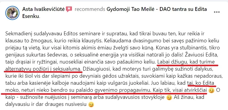 atsiliepimai ir istorijos, menstraucijos, stovykla, stovyklos, atsiliepimas, kipro stovykla, tao meiles stovykla, tao meile, menstraucijos, energija, kunas, energijos judejimas kune, edita esenku, edita, esenku