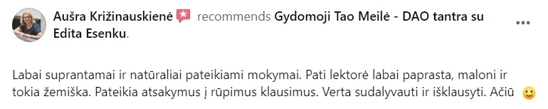 atsiliepimai ir istorijos, menstraucijos, stovykla, stovyklos, atsiliepimas, kipro stovykla, tao meiles stovykla, tao meile, menstraucijos, energija, kunas, energijos judejimas kune, edita esenku, edita, esenku