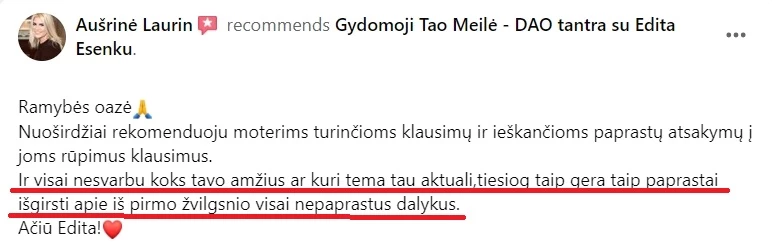 atsiliepimai ir istorijos, menstraucijos, stovykla, stovyklos, atsiliepimas, kipro stovykla, tao meiles stovykla, tao meile, menstraucijos, energija, kunas, energijos judejimas kune, edita esenku, edita, esenku