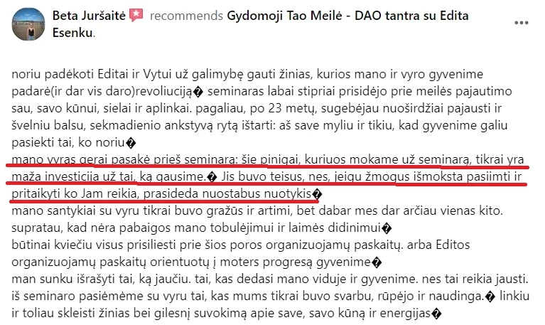 atsiliepimai ir istorijos, menstraucijos, stovykla, stovyklos, atsiliepimas, kipro stovykla, tao meiles stovykla, tao meile, menstraucijos, energija, kunas, energijos judejimas kune, edita esenku, edita, esenku