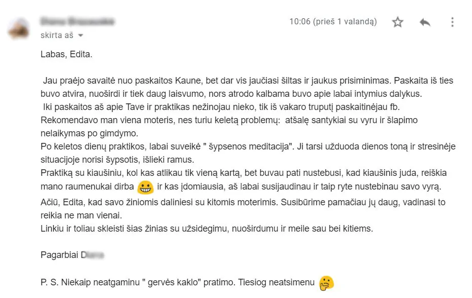 atsiliepimai ir istorijos, menstraucijos, stovykla, stovyklos, atsiliepimas, kipro stovykla, tao meiles stovykla, tao meile, menstraucijos, energija, kunas, energijos judejimas kune, edita esenku, edita, esenku