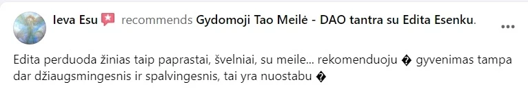 atsiliepimai ir istorijos, menstraucijos, stovykla, stovyklos, atsiliepimas, kipro stovykla, tao meiles stovykla, tao meile, menstraucijos, energija, kunas, energijos judejimas kune, edita esenku, edita, esenku