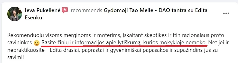 atsiliepimai ir istorijos, menstraucijos, stovykla, stovyklos, atsiliepimas, kipro stovykla, tao meiles stovykla, tao meile, menstraucijos, energija, kunas, energijos judejimas kune, edita esenku, edita, esenku