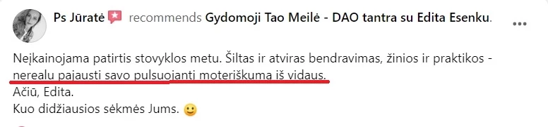 atsiliepimai ir istorijos, menstraucijos, stovykla, stovyklos, atsiliepimas, kipro stovykla, tao meiles stovykla, tao meile, menstraucijos, energija, kunas, energijos judejimas kune