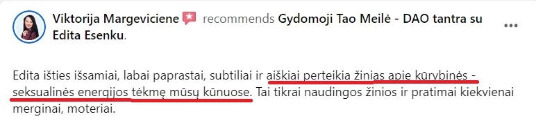 atsiliepimai ir istorijos, menstraucijos, stovykla, stovyklos, atsiliepimas, kipro stovykla, tao meiles stovykla, tao meile, menstraucijos, energija, kunas, energijos judejimas kune, edita esenku, edita, esenku