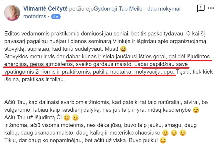 atsiliepimai ir istorijos, menstraucijos, stovykla, stovyklos, atsiliepimas, kipro stovykla, tao meiles stovykla, tao meile, menstraucijos, energija, kunas, energijos judejimas kune, edita esenku, edita, esenku
